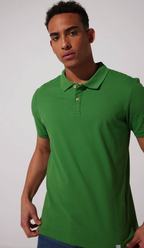 Riders by Lee Regular Fit Regular Cut 100% Cotton Polo Neck Navy Blue T-Shirt l231632