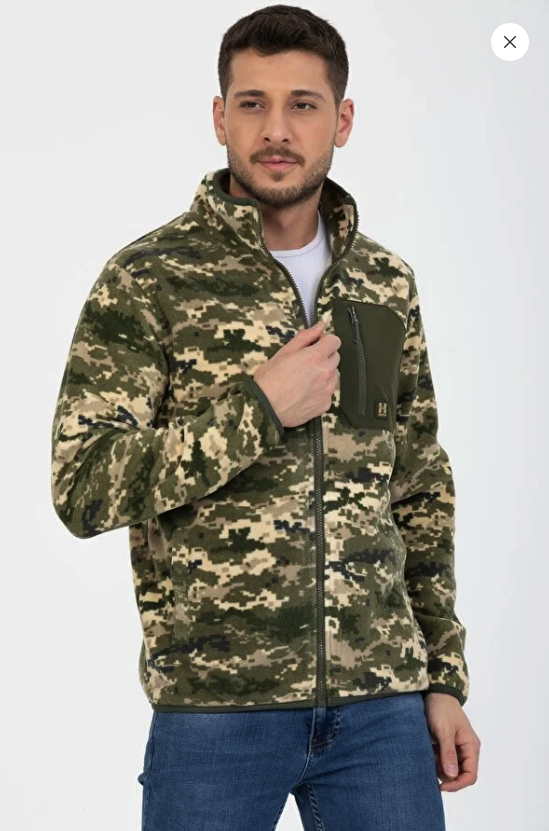 Hitch Outdoor  Chain Pocket Camouflage Fleece932821-H